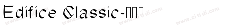 Edifice Classic字体转换